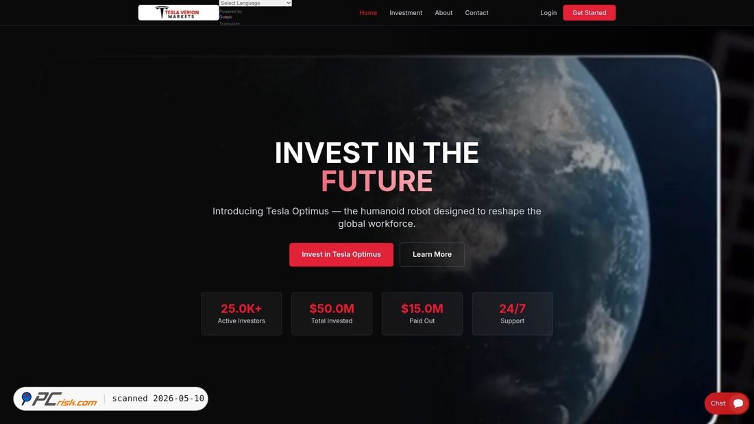 Captura de pantalla de tslverionmarkets.com