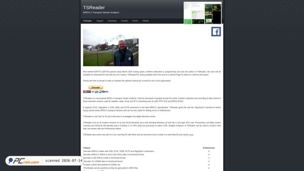 tsreader.co.uk screenshot