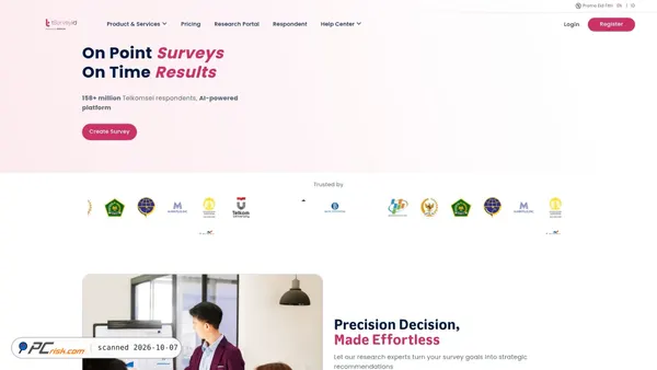 tsurvey.id screenshot