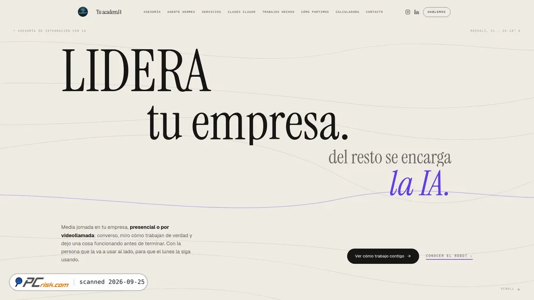 Screenshot of tu-academia.cl