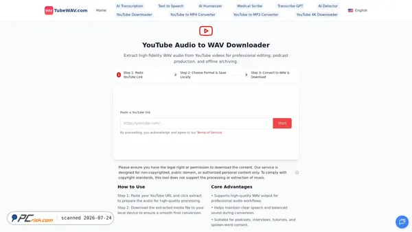 tubewav.com screenshot