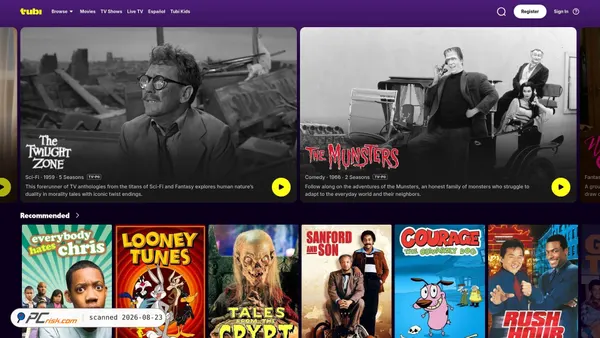 tubi.com screenshot