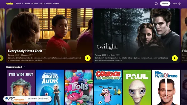 tubitv.com screenshot