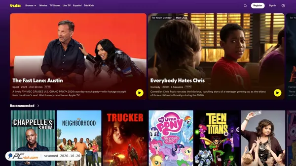 tubitv.com screenshot