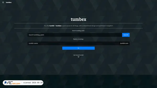 tumbex.com screenshot