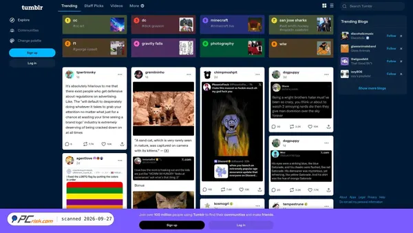 tumblr.com screenshot