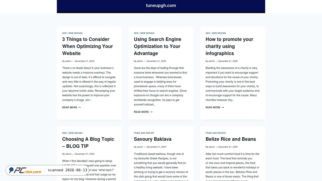 Screenshot of tuneupgh.com