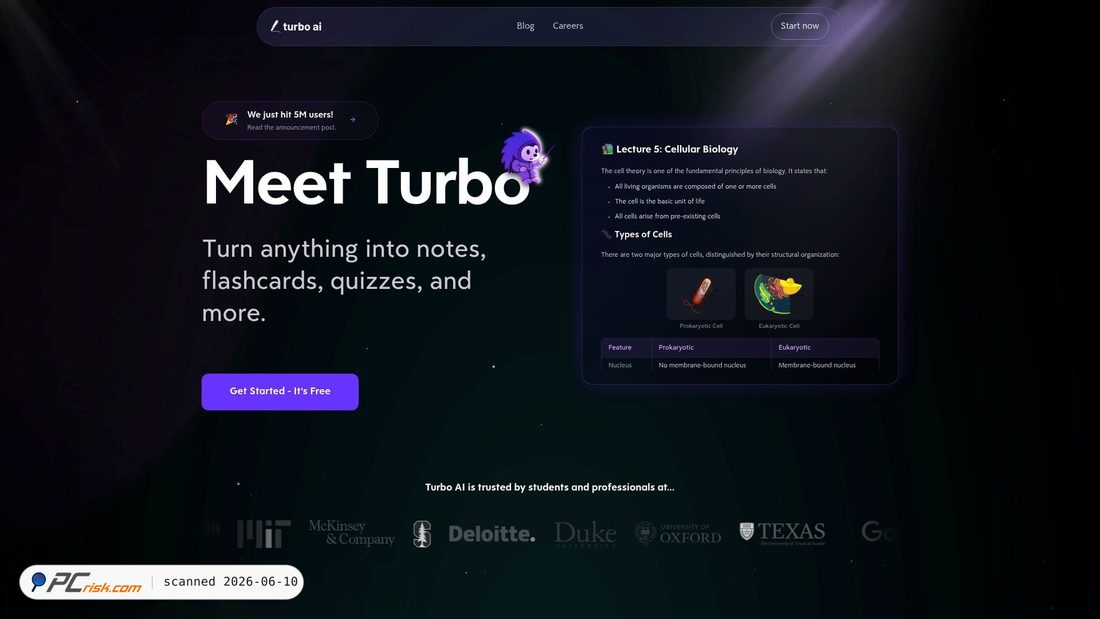 Screenshot von turbo.ai