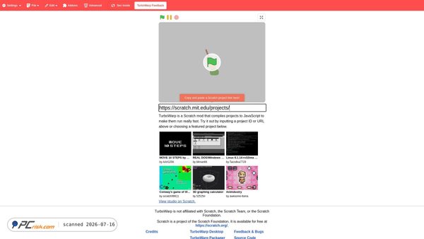 turbowarp.org screenshot