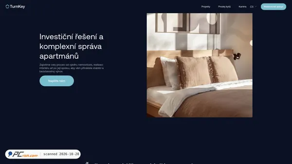 turnkey.cz screenshot