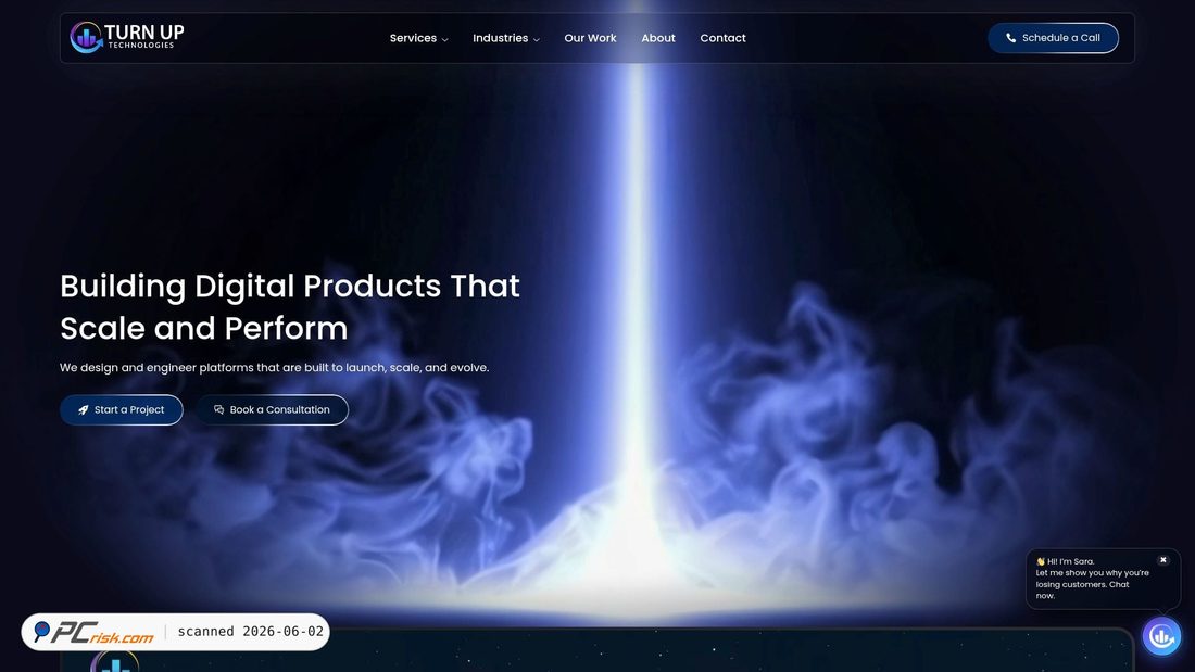 Screenshot von turnuptechnologies.co