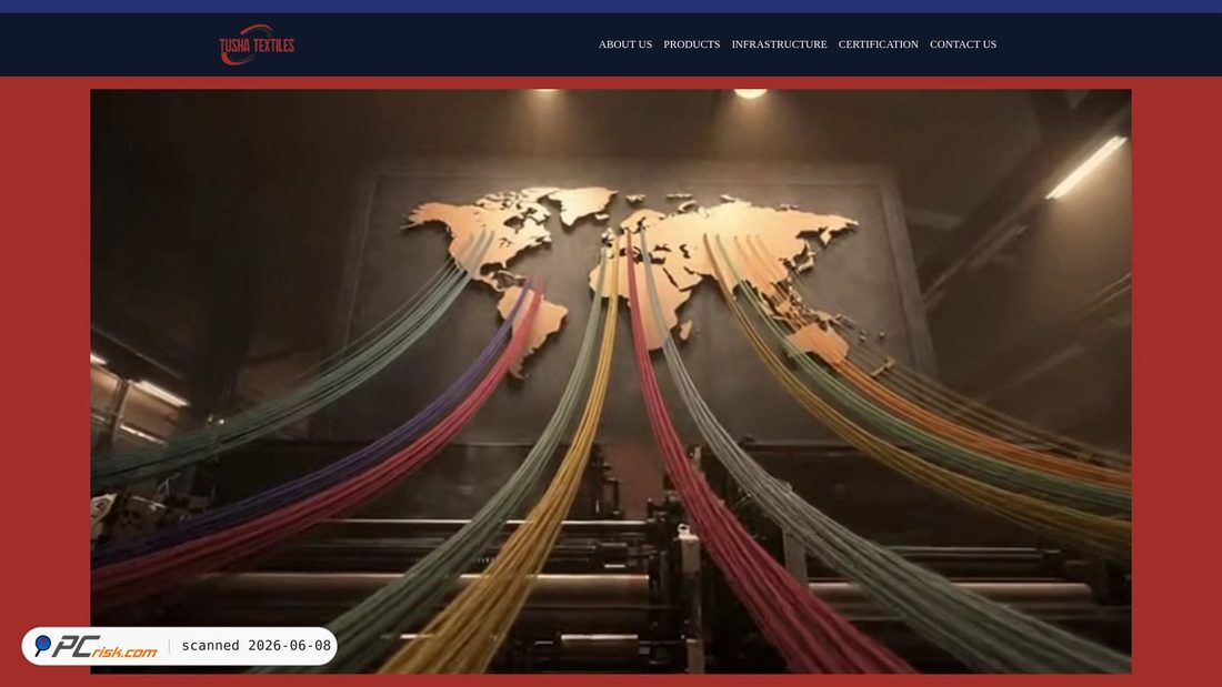 Screenshot von tushatextiles.com