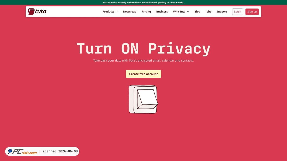 Captura de pantalla de tuta.com