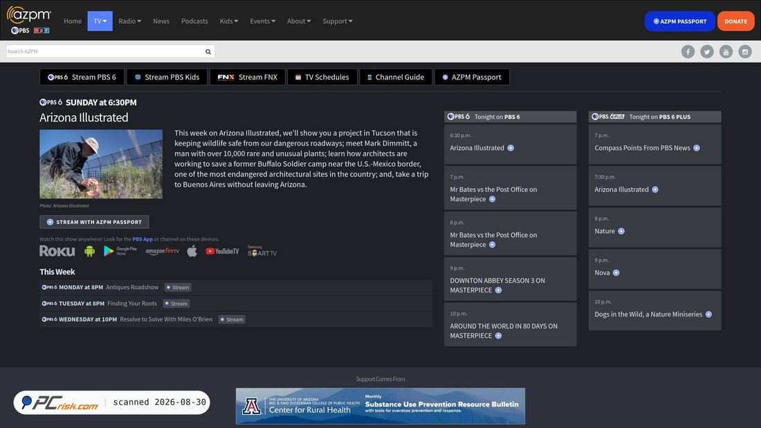 Screenshot von tv.azpm.org