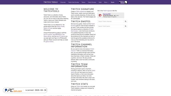 twitchtools.com screenshot