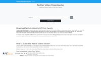 Captura de ecrã de twittervideodownloader.com