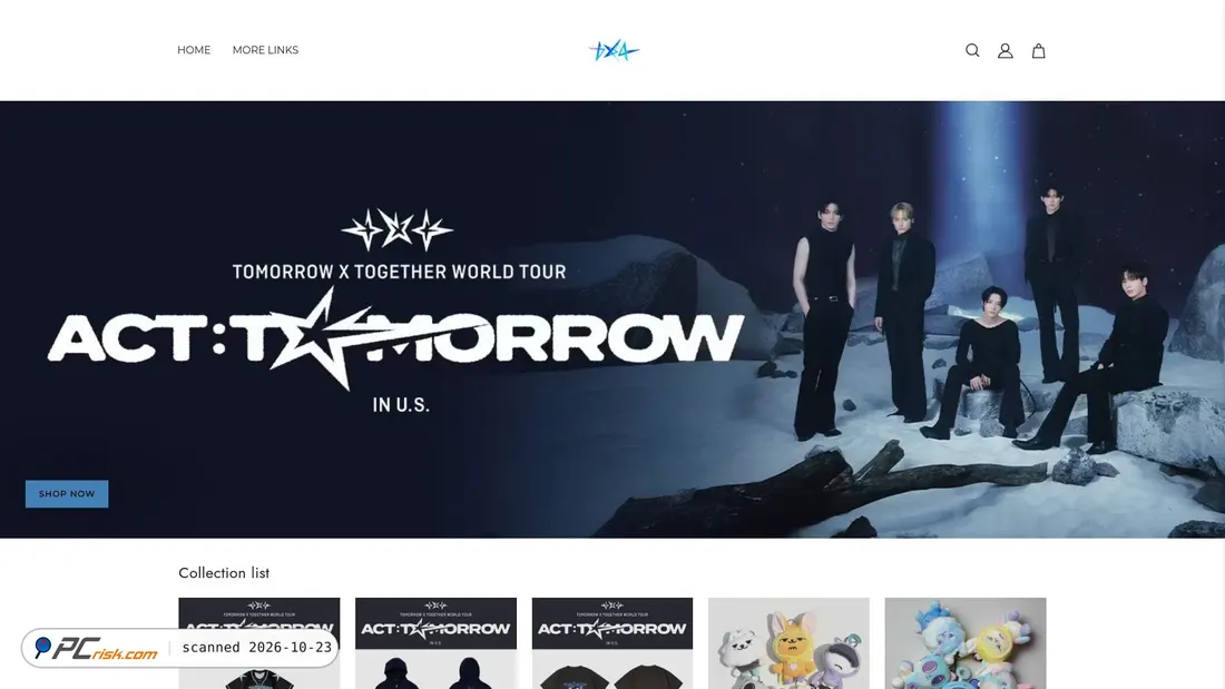 Screenshot di txtshopofficial.com