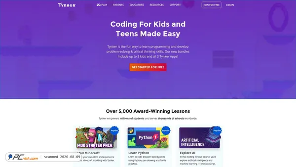 tynker.com screenshot