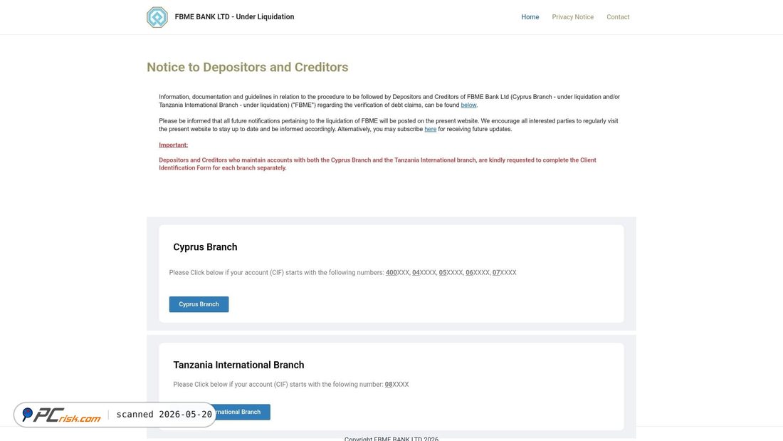 Screenshot von tz.fbmeliquidation.com
