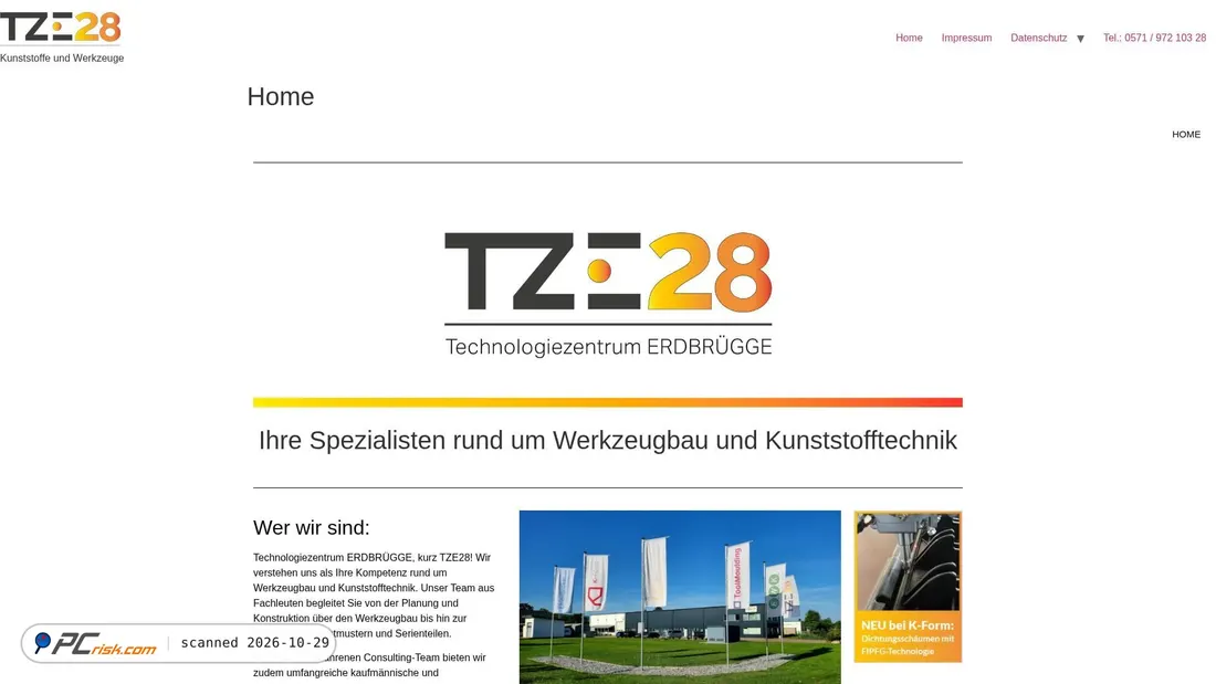 Screenshot of tze28.de