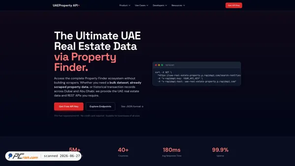 uaepropertyapi.com screenshot