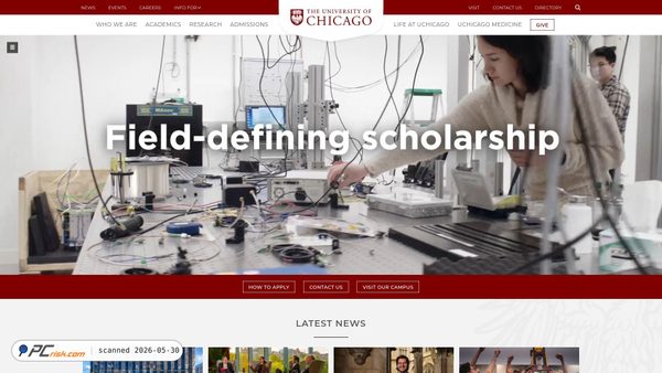uchicago.edu screenshot