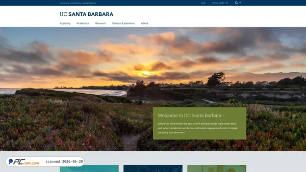 ucsb.edu screenshot