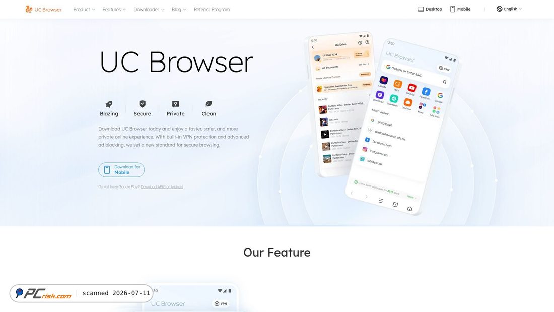 Screenshot of ucweb.com