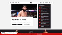 ufc.com screenshot