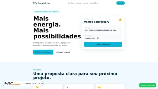 ufvenergiasolar.com screenshot