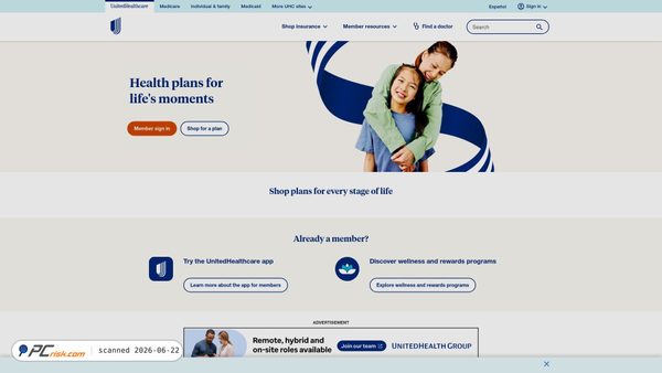 uhc.com screenshot