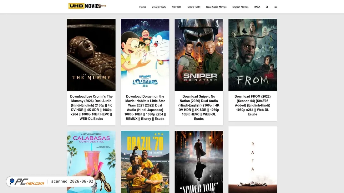 Screenshot of uhdmovies.rodeo