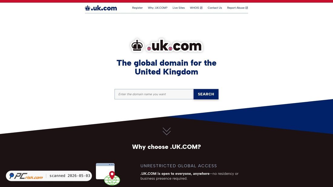 Screenshot von uk.com