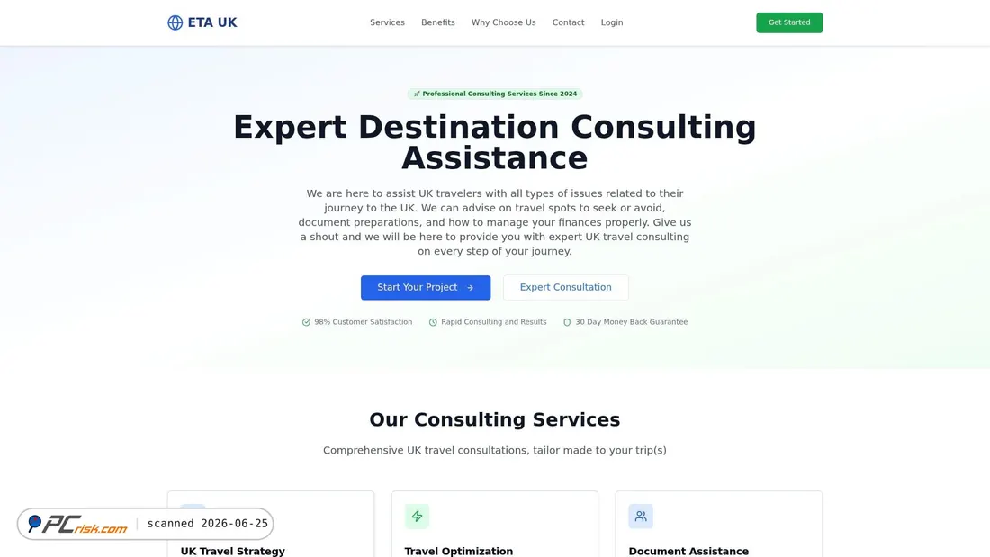 Screenshot of uketaconsulting.com
