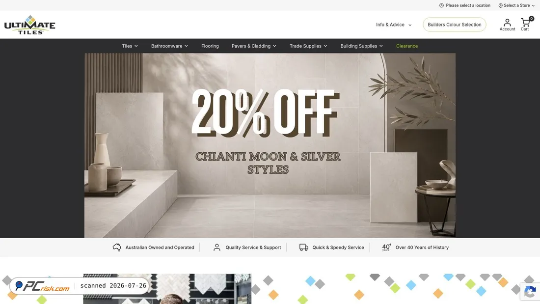 Screenshot of ultimatetiles.com.au