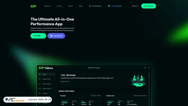 ultimatetweaks.com screenshot