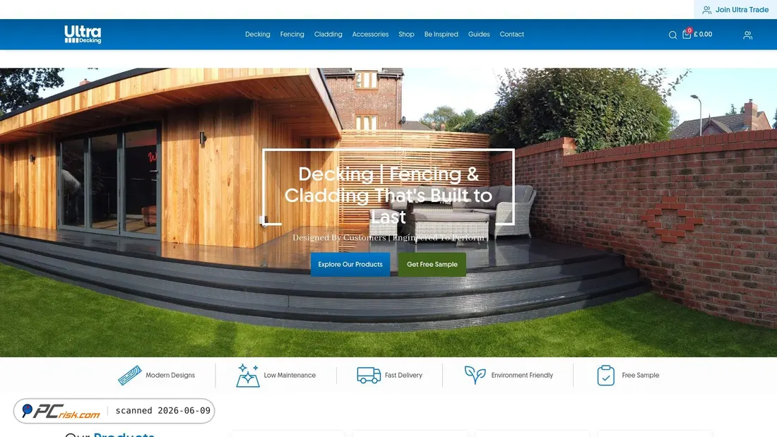 Screenshot of ultradecking.co.uk