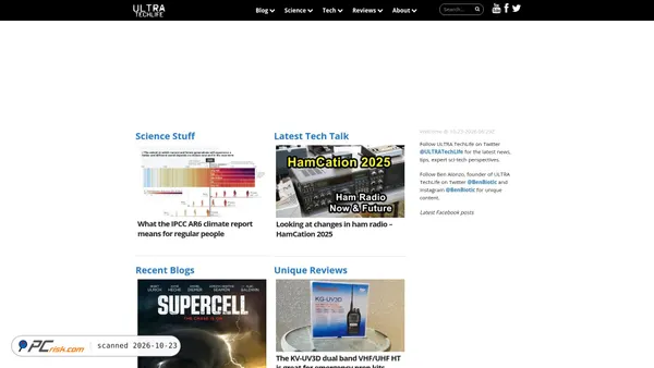 ultratechlife.com screenshot