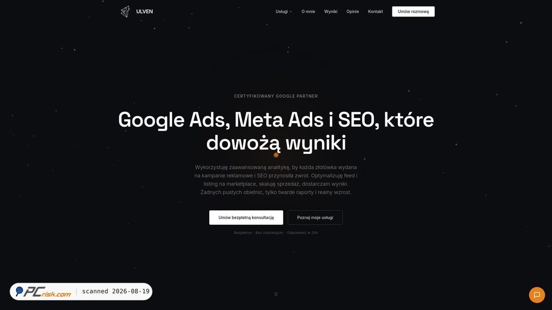 Screenshot of ulven.pl