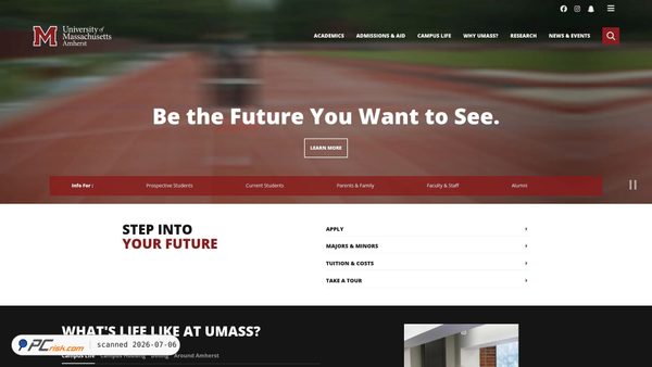 umass.edu screenshot