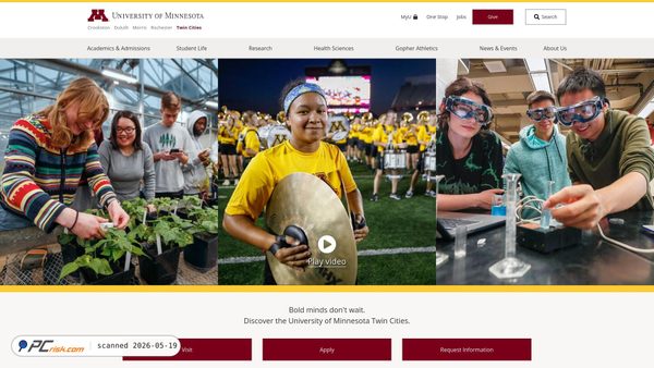 umn.edu screenshot