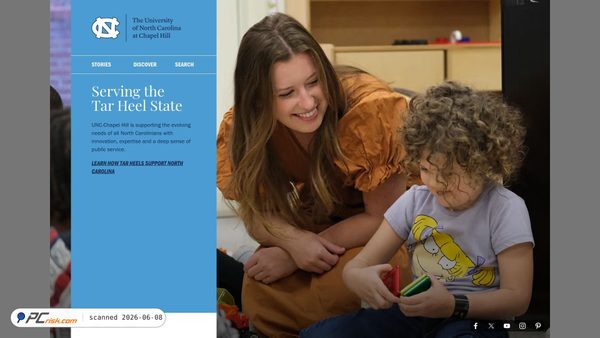 unc.edu screenshot