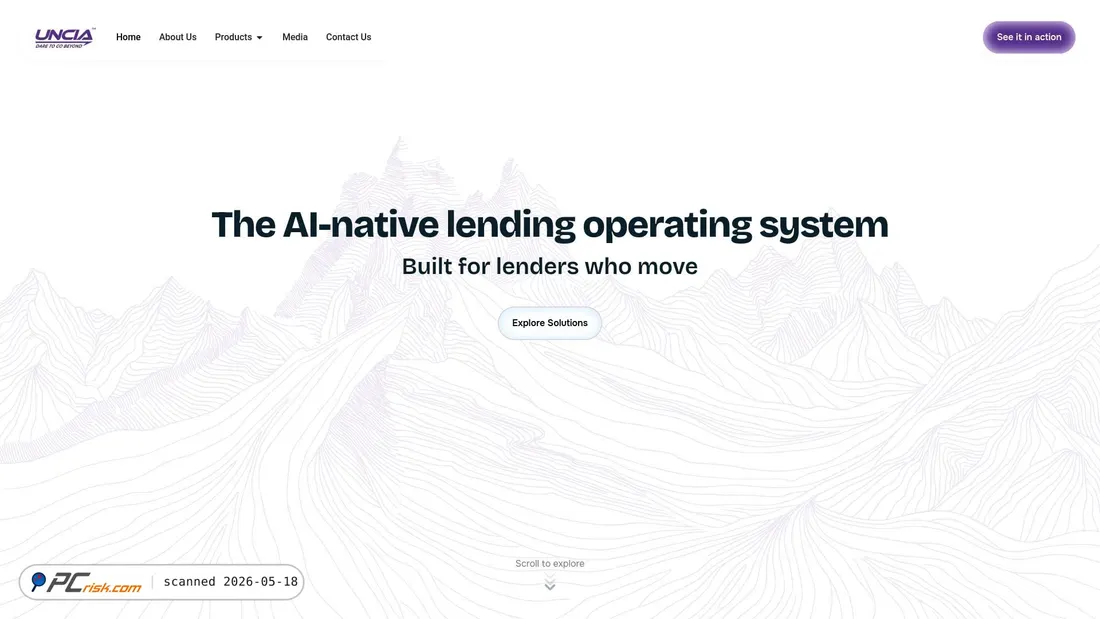 Screenshot of uncia.ai