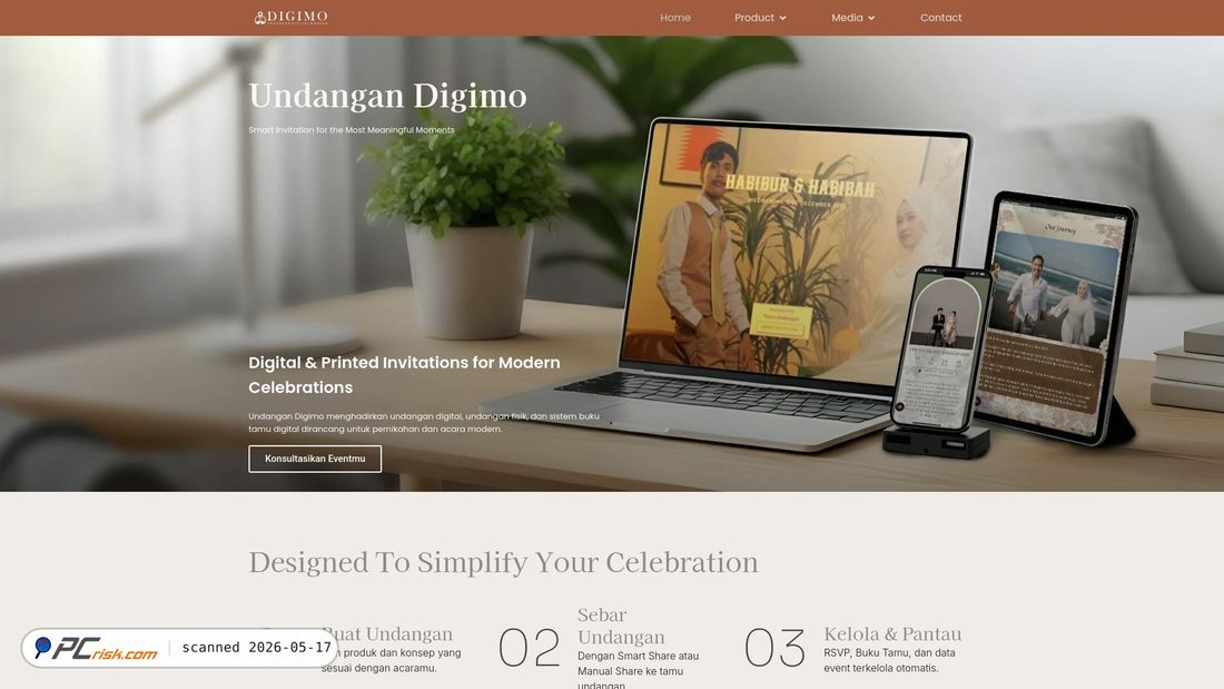 Screenshot von undangandigimo.com