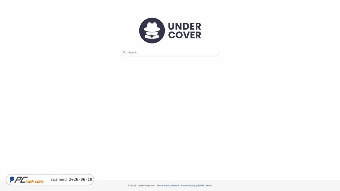 Screenshot of under-cover.info