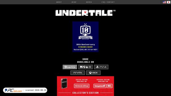 undertale.com screenshot