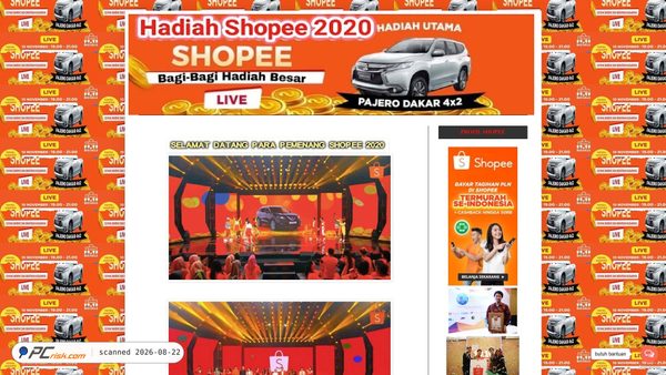 undianshopee3030.blogspot.com Screenshot