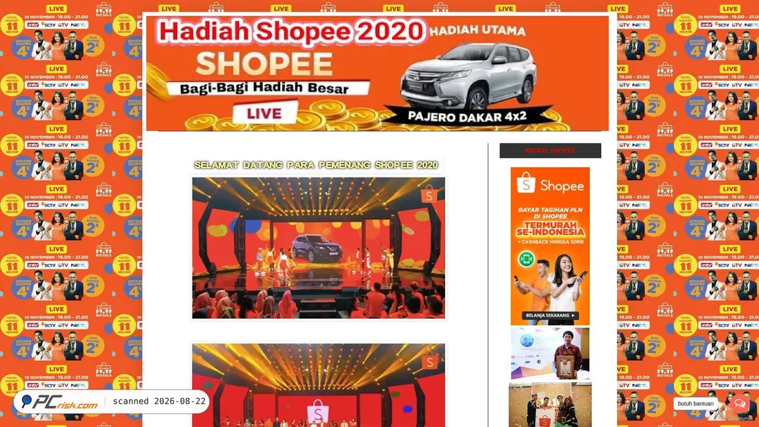 Screenshot di undianshopee3535.blogspot.com