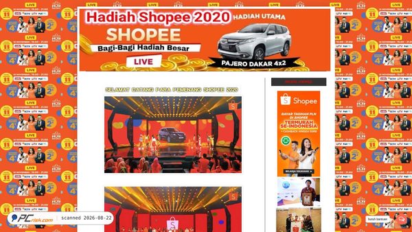 undianshopee3535.blogspot.com Screenshot