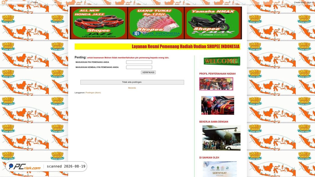 Screenshot von undianshopee668.blogspot.com
